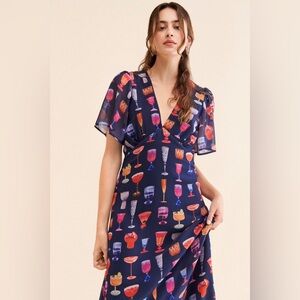 Nuuly Says Gah Lisa Grace Printed Dress Size Medium